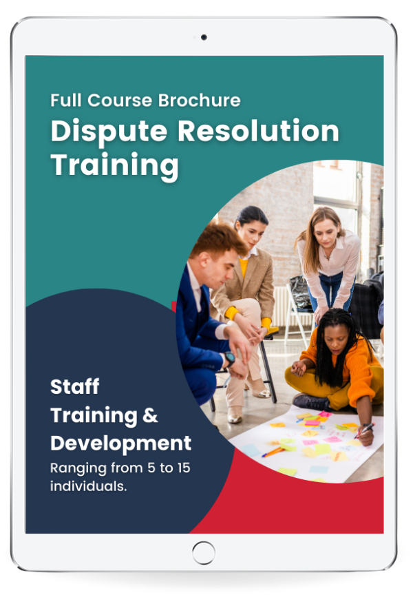 Get Training for your Team: Dispute Resolution Training, Download the Brochure.
